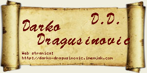 Darko Dragušinović vizit kartica